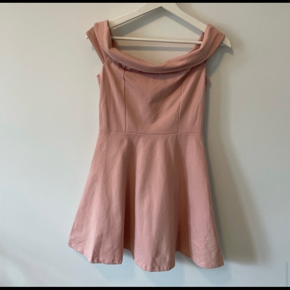 Lulu's Blush Off The Shoulder Dress - Picture 2 of 10